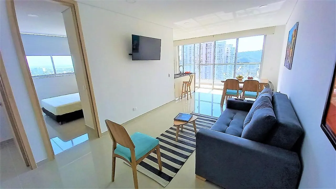 Apartment P18 2Bd 2Ba Brand New! 8 Blocks To Old City Steps To The Beach Cartagena